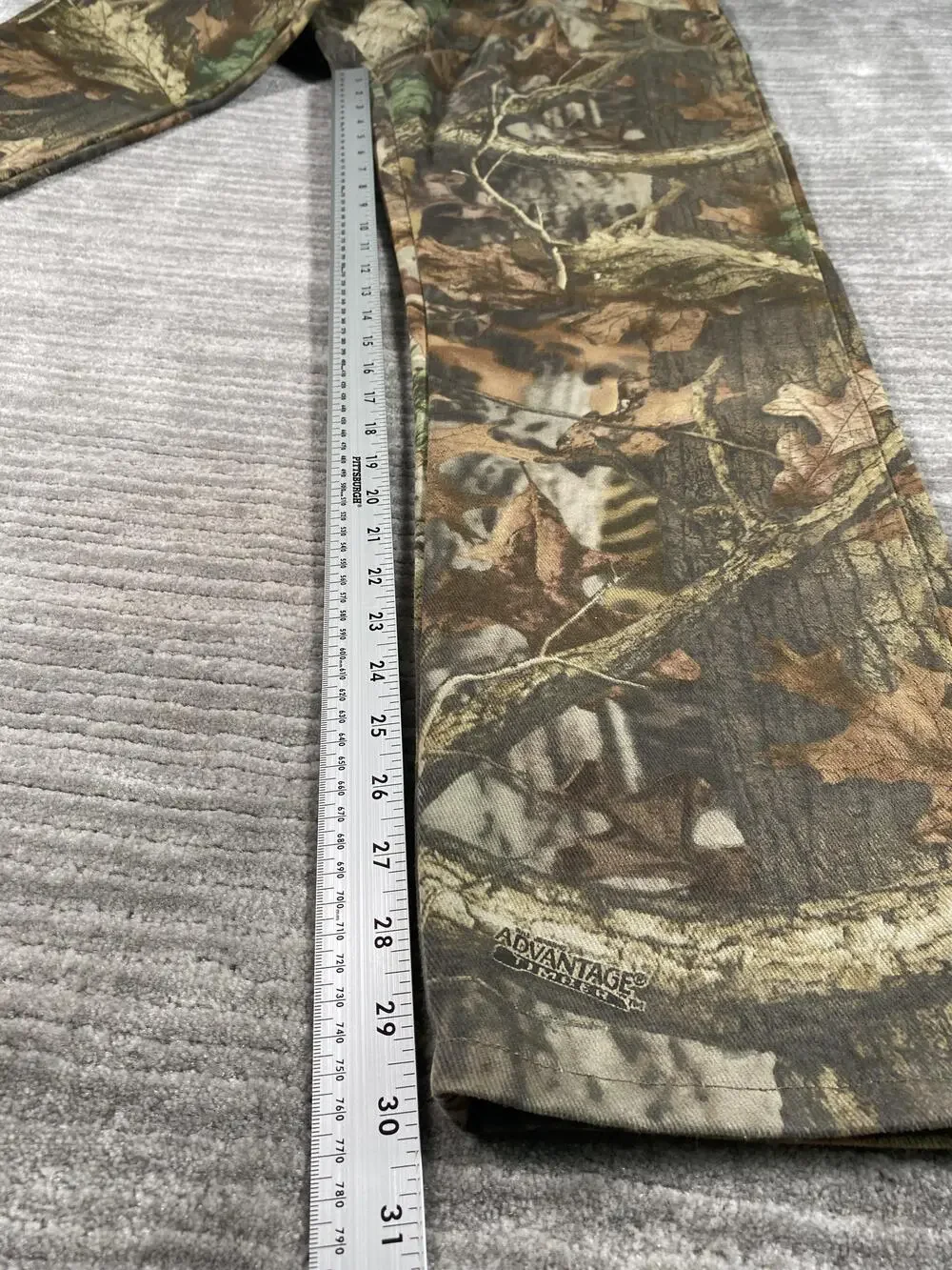 Wrangler Pants Mens 32x30 Brown Advantage Timber Camo 5 Pocket Hunting USA